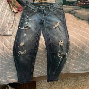 AE ripped skinny jeans
